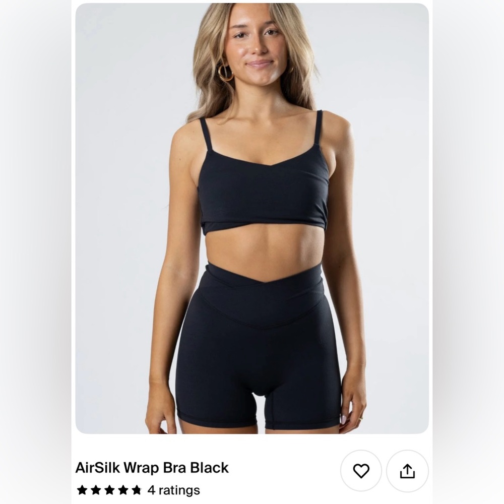 Paragon Fitwear AirSilk Black Bra
